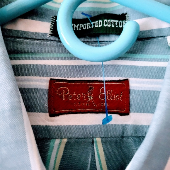 Peter Elliot NY Imported Cotton Men Short Sleeve Shirt XL - Picture 3 of 5